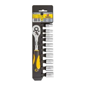 Topex Zásuvkové kľúče 1/4", 11 ks 38D650 vyobraziť
