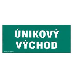 Únikový východ 210x87 mm samolepka vyobraziť