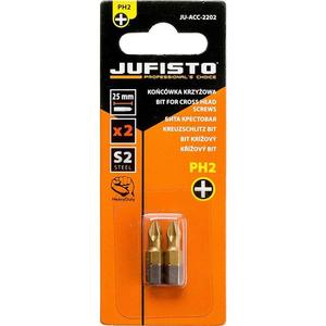Krížový bit, titánový S2, PH2 x 25 mm, 2 ks, Jufisto vyobraziť