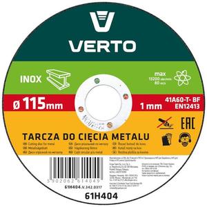 Rezací kotúč s kovom 115 x 1, 0 x 22, 2 mm, INOX vyobraziť