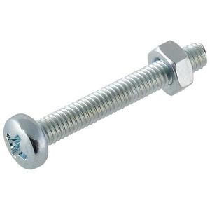 Skrutka s oblou hlavičkou pozink M4X10mm vyobraziť