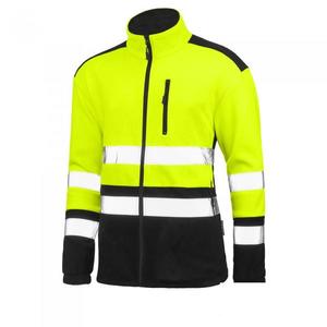 Fleecová mikina, fluorescenčná, s reflexnými pruhmi XXXL vyobraziť