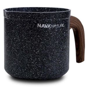 Hrniec na mlieko Alu Granit Nature 11cm vyobraziť