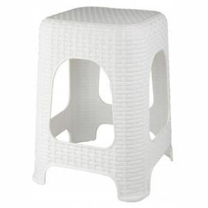 Taburetka Rattan biely vyobraziť