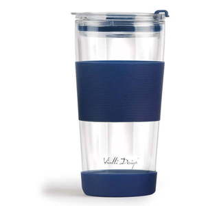 Modrý termo hrnček 600 ml Fuori – Vialli Design vyobraziť