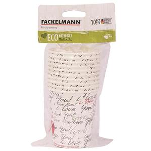 Papierové poháre 250ml Biele srdce 230411 vyobraziť