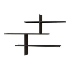Antracitová poschodová polica 123 cm Leo – Kalune Design vyobraziť