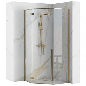 Sprchový kút Diamond Rea K6616 100x100x195 gold vyobraziť