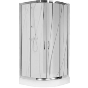 Štvrťkruhový Sprchový kút POL.KP4/TX5B 90/190 W15 SB+BPZA 2EL Glass Protec vyobraziť