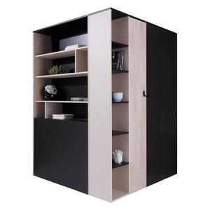 Skriňa Planet Pl1 L/P čierna/Dub/béžová vyobraziť