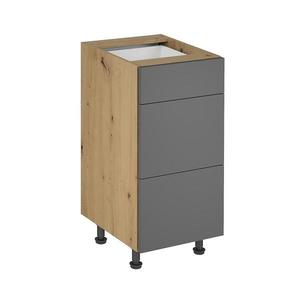 Skrinka do kuchyne Langen d40s3 push grey vyobraziť