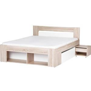 Posteľ 160 Nočný stolík 2ks. 2SMilo 09 Dub Sonoma 3D/B vyobraziť