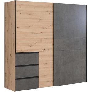 Skriňa Winn 2 200 cm Dub Artisan/Betón vyobraziť