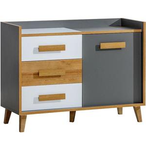 Komoda W6 Werso Riviera/Biely/Antracyt vyobraziť