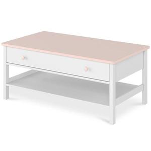 Konferenčný stolík 1S Luna LN-15 biely/ružové vyobraziť