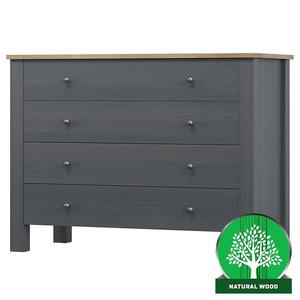 Komoda Oskar 4s 90x40x90 Šedá vyobraziť