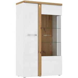 Vitrína Tuluza TUZV621B biela/artisan vyobraziť