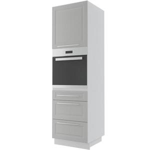 Kuchynská skrinka Emporium D14RU/3M light grey stone/biela vyobraziť