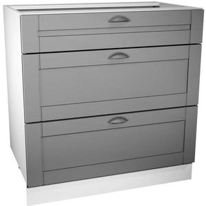 Kuchynská skrinka Linea D80S3 grey vyobraziť