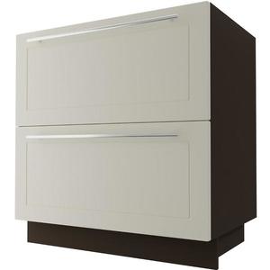 Kuchynská skrinka D2M/80 Quantum vanilla mat/lava vyobraziť