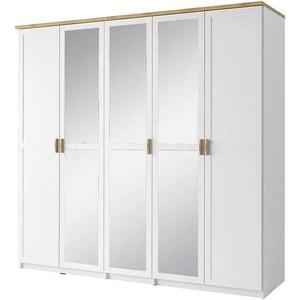 Skriňa Nicea 21 226 cm biela/dub wotan vyobraziť