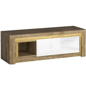TV stolík Livinio L10 ribbeck/Biely lesk vyobraziť