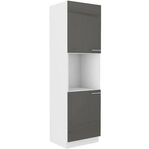 Kuchynská skrinka Lara 60dp-210 2f Bb Mdf Šedá lesk vyobraziť