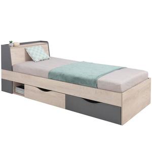 Posteľ Delta 94 DL14 dub/antracit vyobraziť