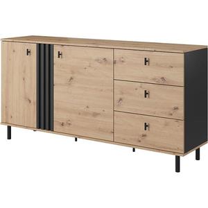 Komoda Madis D Dub Artisan/Antracyt vyobraziť
