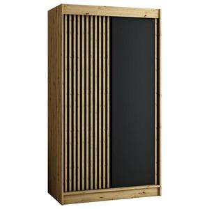 Skriňa Lamelo 120 Dub Artisan/čierna vyobraziť