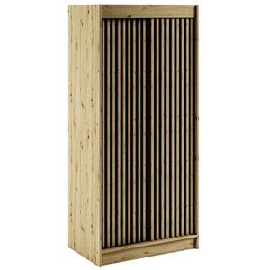 Skriňa Lamelo 1 100 Dub Artisan/čierna vyobraziť