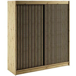 Skriňa Lamelo 1 200 Dub Artisan/čierna vyobraziť
