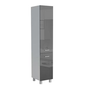 Kuchynská skrinka Lucjan 60DK 2F 2100 LUX čierna vyobraziť