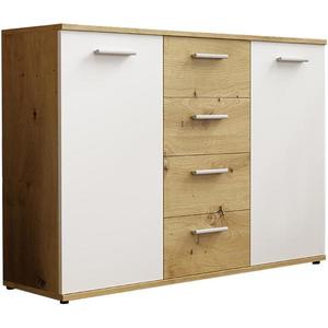 Komoda Jacky 2 Biely/Artisan vyobraziť