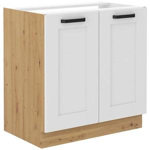 Kuchynská skrinka LUNA biely mat/artisan 80zl 2f bb vyobraziť