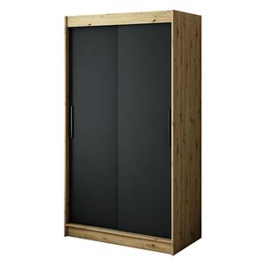 Skriňa Halifax T 120 Dub Artisan/čierna vyobraziť