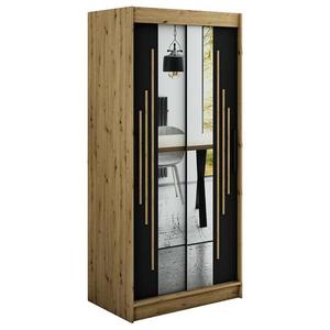 Skriňa Halifax Y1 100 Dub Artisan/čierna/Zrkadlo vyobraziť