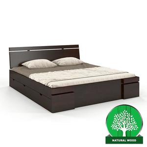 Posteľ borovicová Skandica Sparta maxi+zásuvka 140X200 palisander vyobraziť