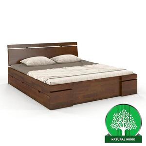 Posteľ borovicová Skandica Sparta maxi+zásuvka 160X200 orech vyobraziť