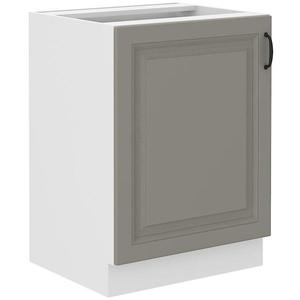 Kuchynská skrinka Stilo claygrey/biely 60d 1f bb vyobraziť