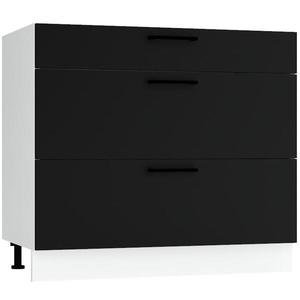 Kuchynská skrinka Max D90pc S/3 čierna vyobraziť