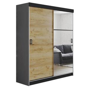 Skriňa Retro 138 5L grafit/ Dvierka craft vyobraziť