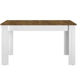 Rozkladací stôl Lille 15 140/180x82cm Biely Mat/Dub Lefkas vyobraziť