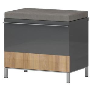 Skrinka na topánky Onyx K1 lakovaná Pacific Walnut/Anthracite vyobraziť