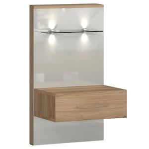 Nočný stolík Gala ns1-l/gl ľavá pacific walnut/beige vyobraziť