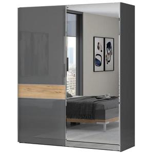 Skriňa 2d Onyx so zrkadlom pk181-og/on lakované pacific walnut/ vyobraziť