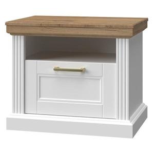 Nočný stolík Tara ns1/ta white/pacific walnut vyobraziť