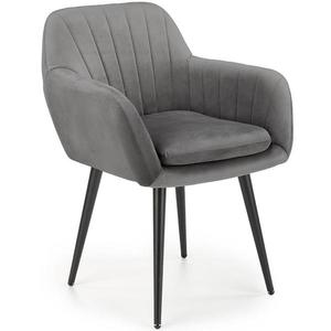Stolička K429 Velvet/Kov Šedá vyobraziť