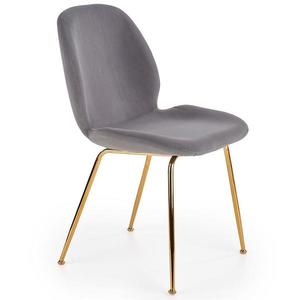 Stolička K381 Velvet/Chrome Šedá/Zlatý vyobraziť