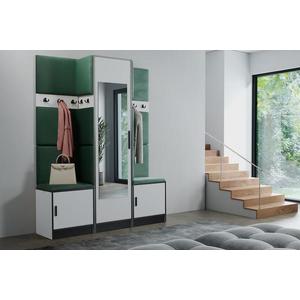 Predsieňový nábytok Roj 16 biely + Kronos 19 zelená vyobraziť